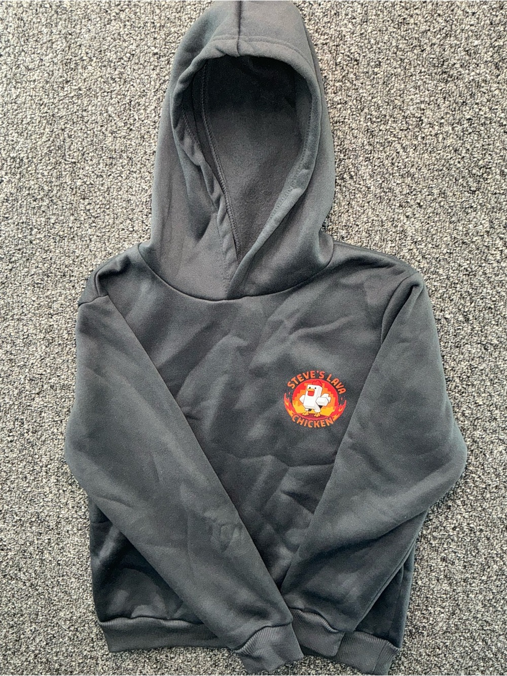 SHEIN Boys "Steve's Lava Chicken" Gamer Hoodie size 9Y